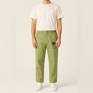 Teddy Fresh Embroidered Khaki Pants – Size 36